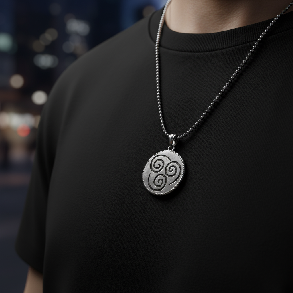 Elemental Discs Pendants – Air, Water, Earth, Fire