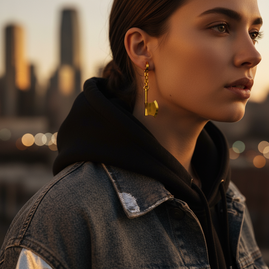 Stonebound Flail and Axe Earrings