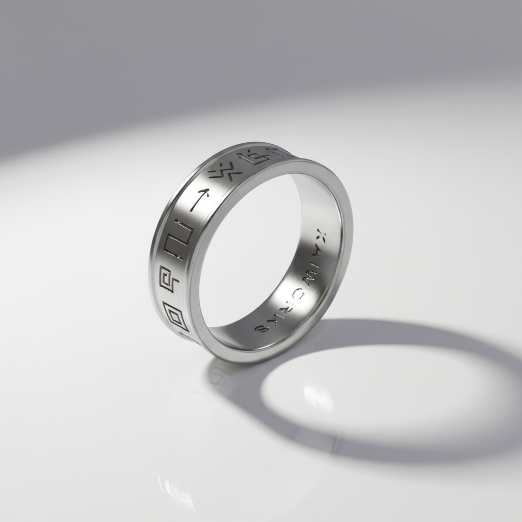 Digital Monsters Holy Ring in 14k Gold