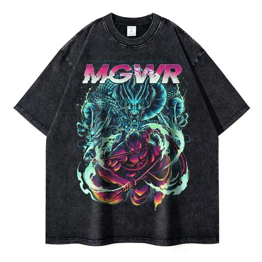 Vintage OP T-shirt - Roronoa Zoro Inspired Design