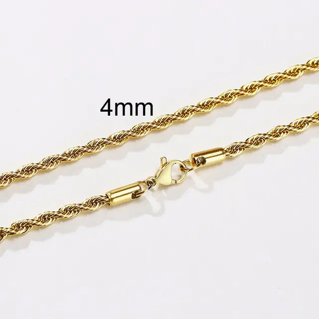 Conjunto de collares de cadena de cuerda
