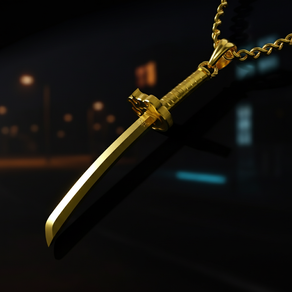Flame Warrior Blade Pendant