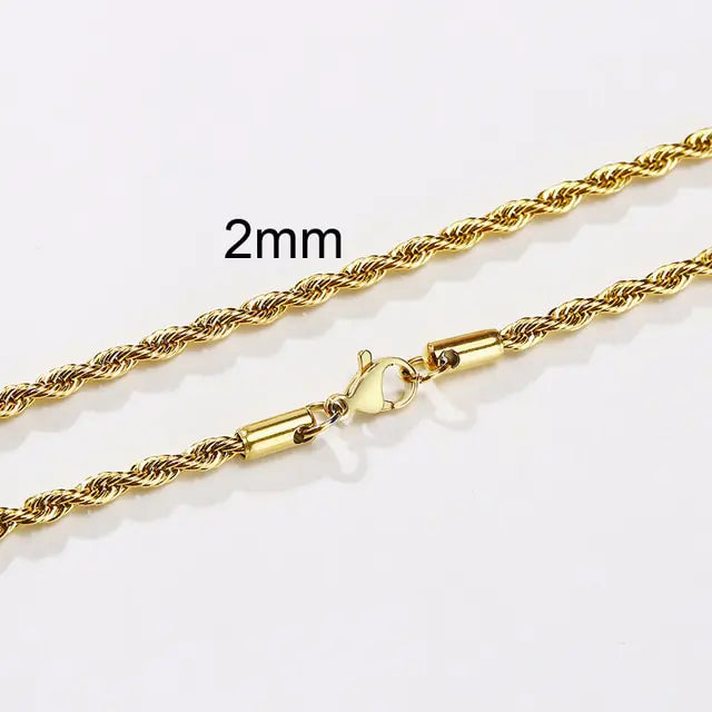 Conjunto de collares de cadena de cuerda