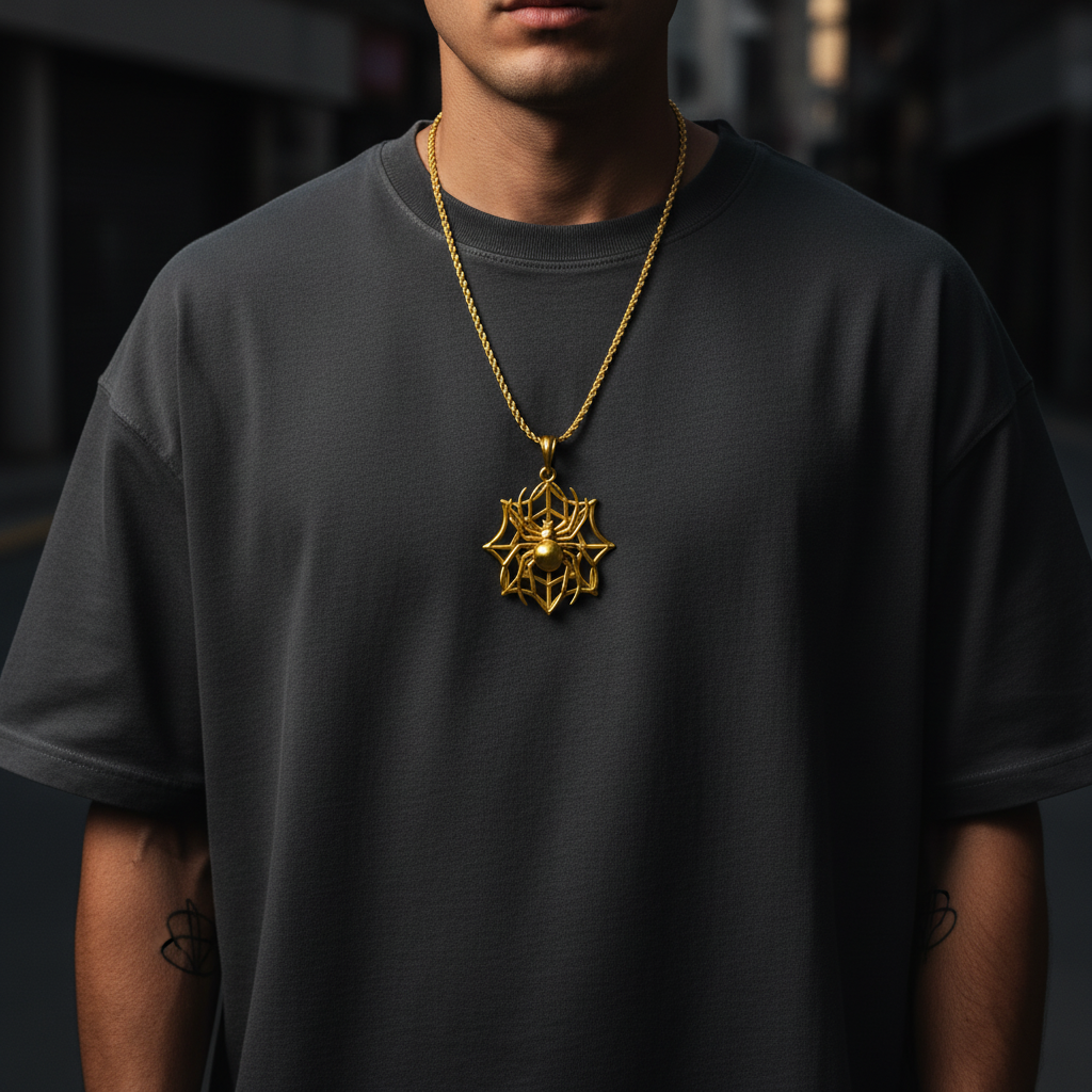 Spider on Web Pendant – Symbol of Unity and Power