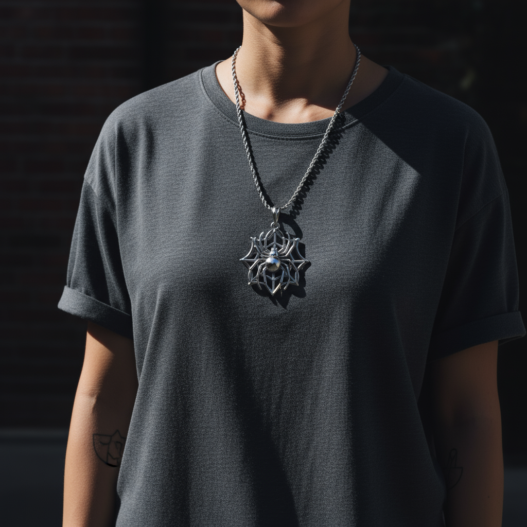 Spider on Web Pendant – Symbol of Unity and Power