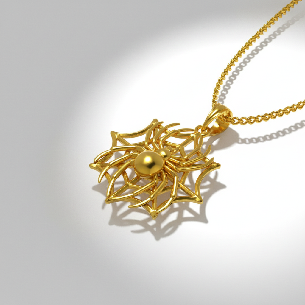 Spider on Web Pendant – Symbol of Unity and Power