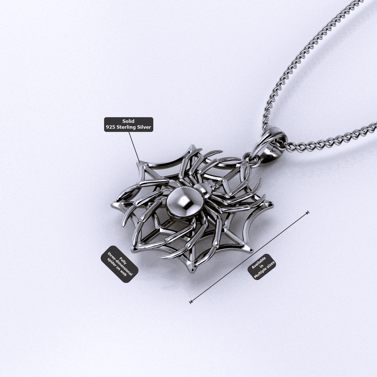 Spider on Web Pendant – Symbol of Unity and Power