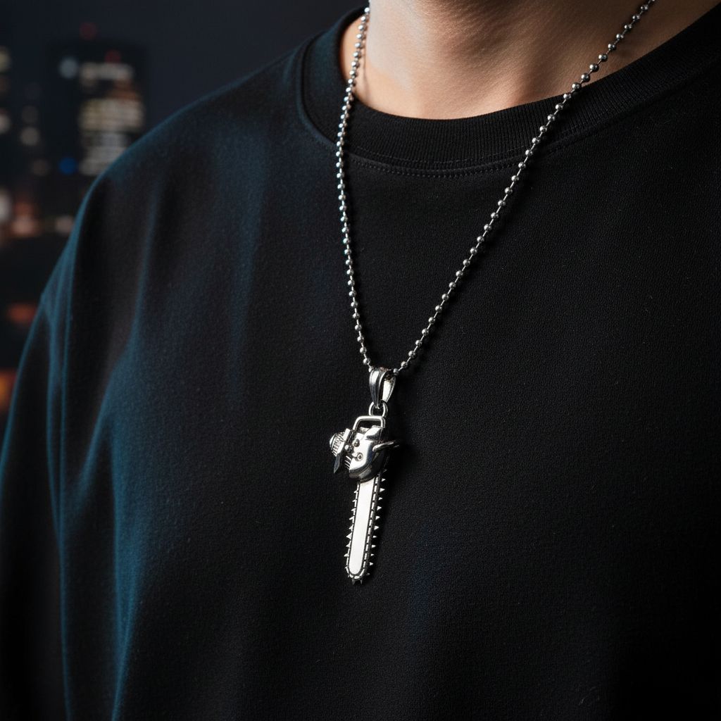 Chainsaw Head Pendant