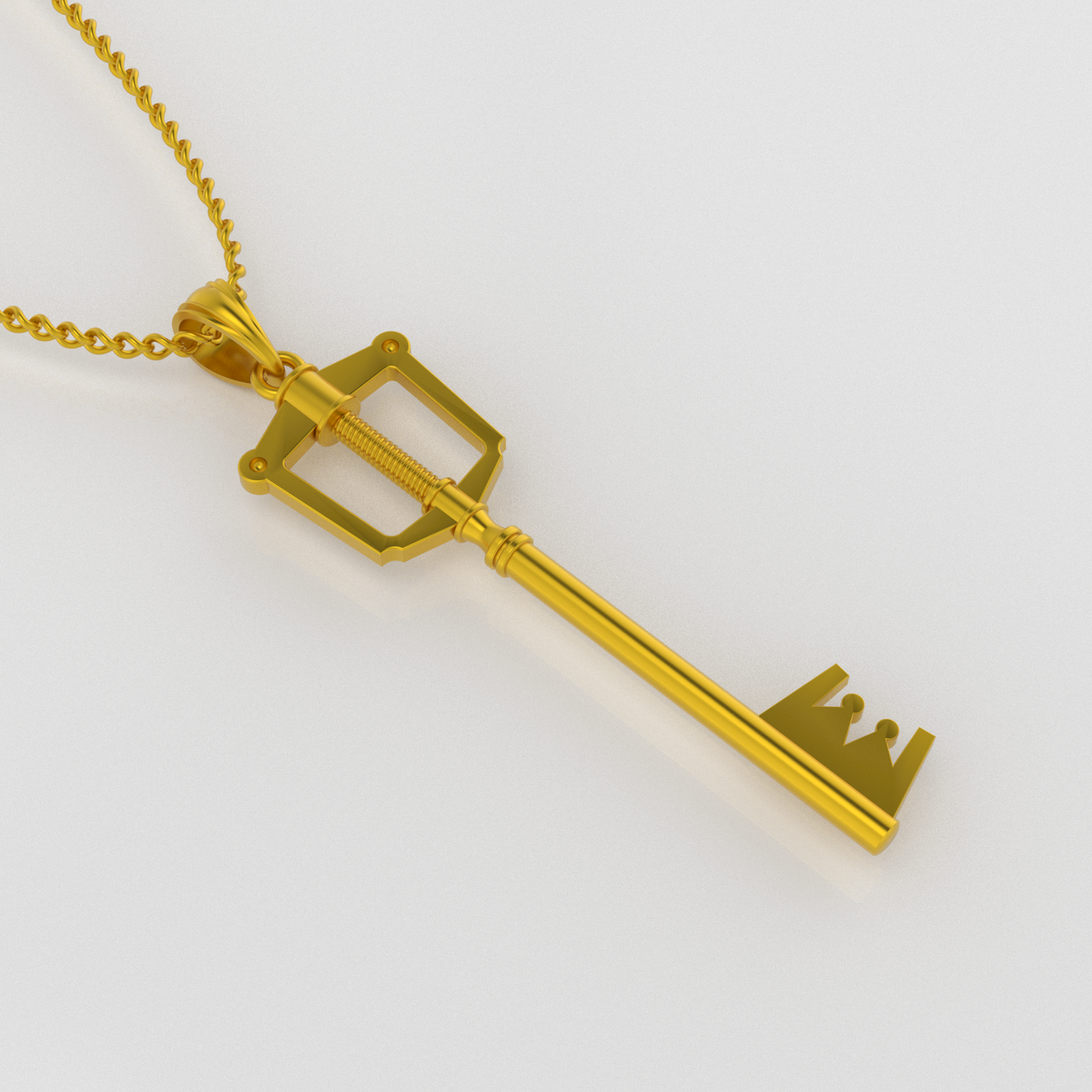 Keyblade Pendant – Solid 14K Gold Edition