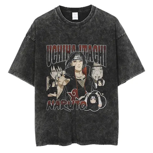 Itachi Anime-Inspired Vintage T-Shirt