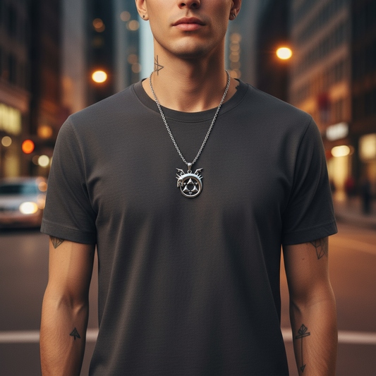 Ouroboros Pendant in 14K Gold