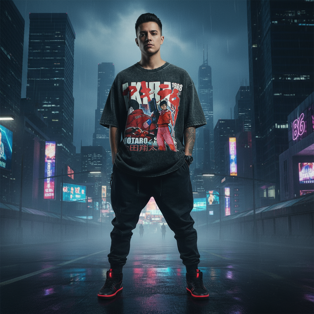 Vintage Akira T-shirt | Retro-Inspired Oversized Fit | High