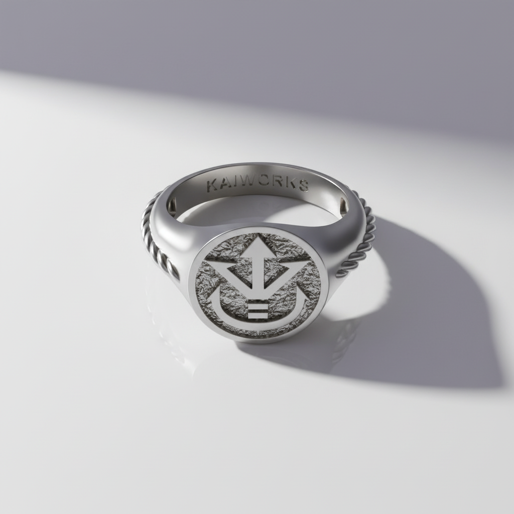 Anillo de sello con escudo real