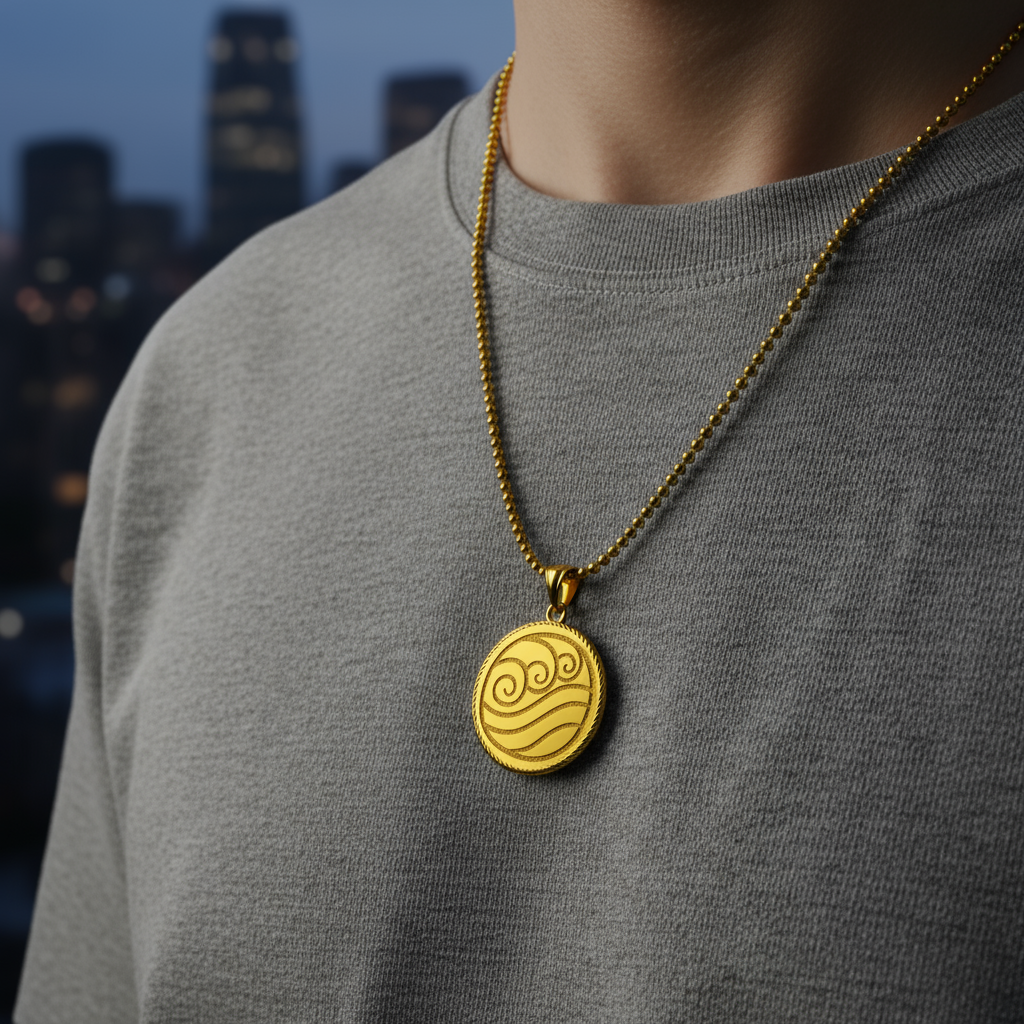 Elemental Discs Pendants – Air, Water, Earth, Fire