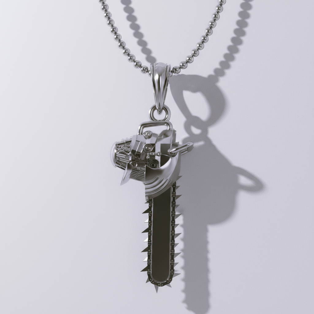 Chainsaw Head Pendant