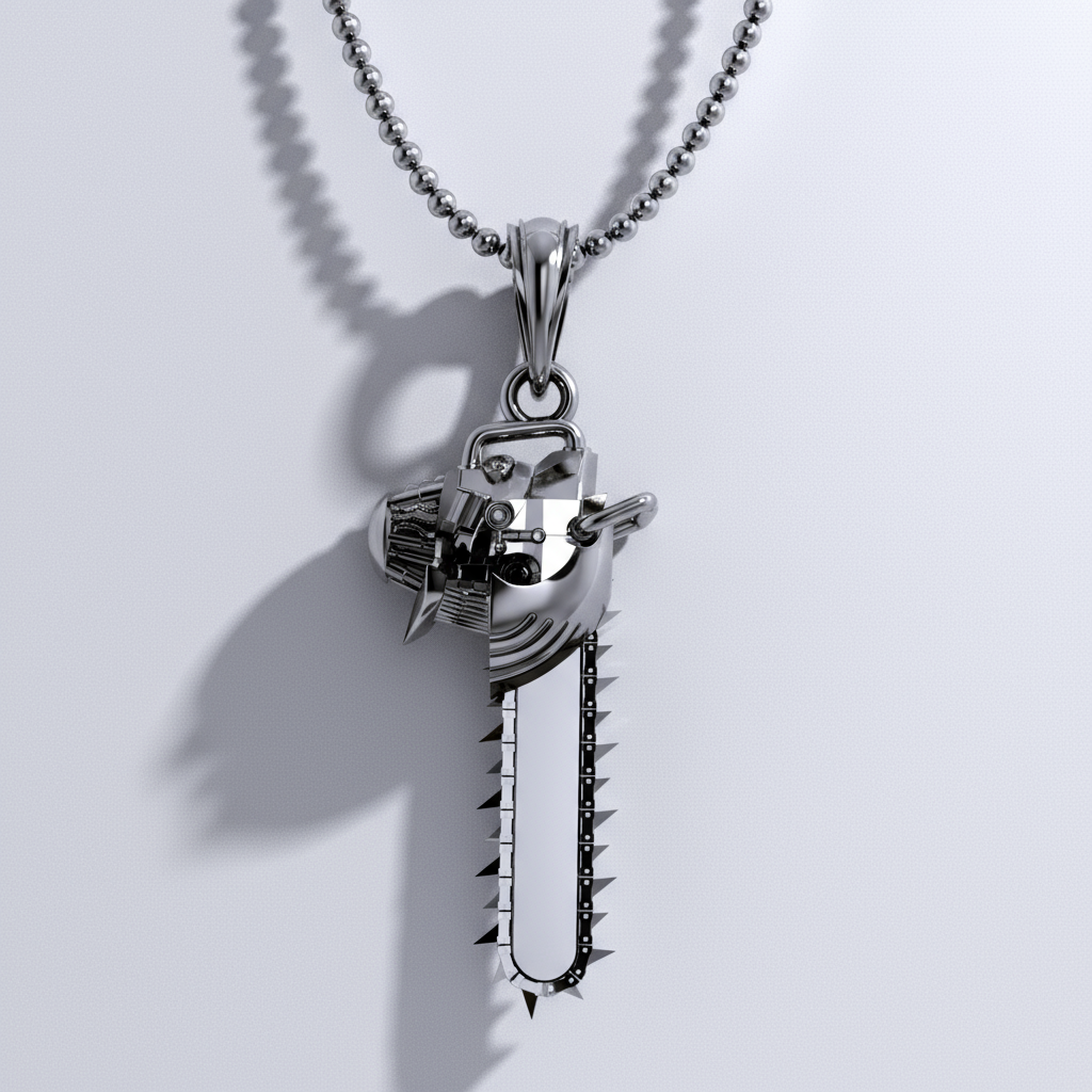 Chainsaw Head Pendant