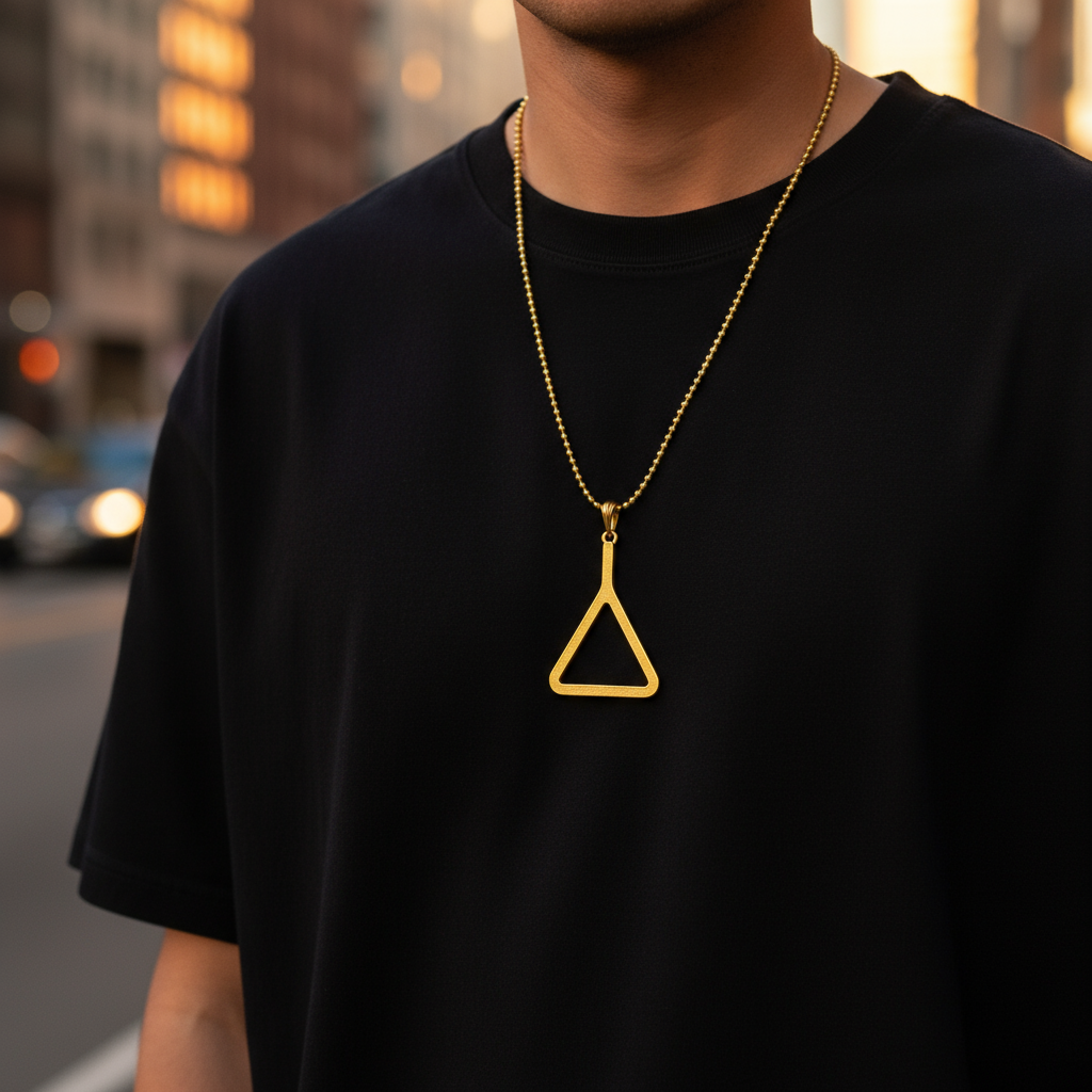Colgante de enlace triangular