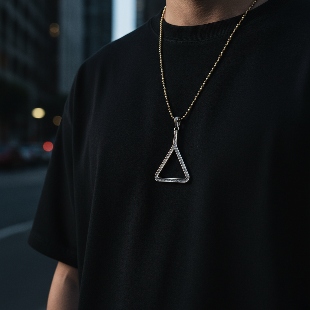 Colgante de enlace triangular