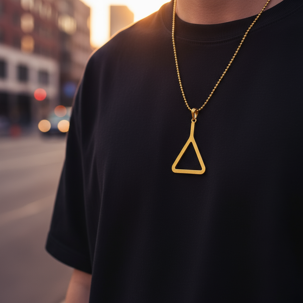Colgante de enlace triangular