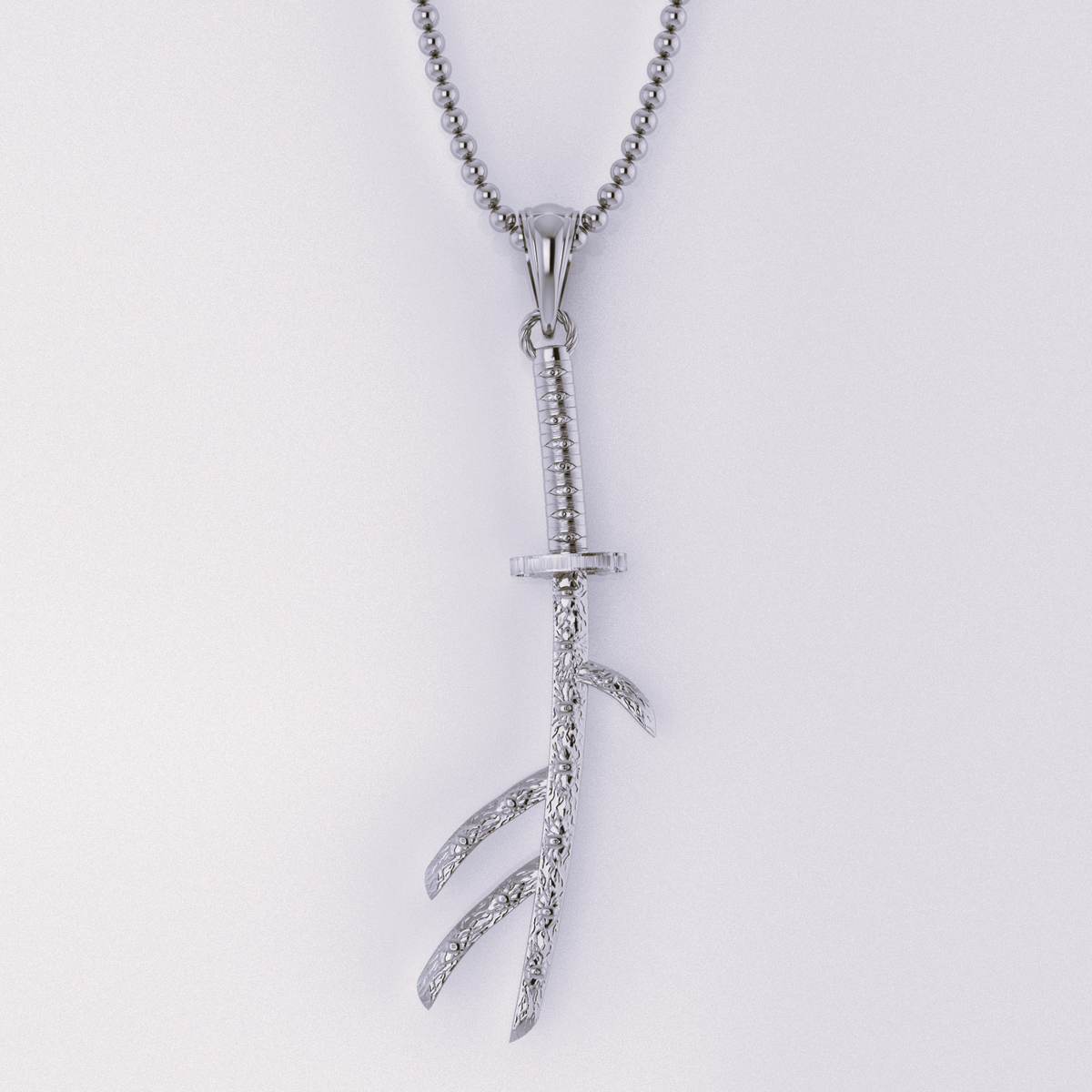 Crescent Omen Katana Pendant