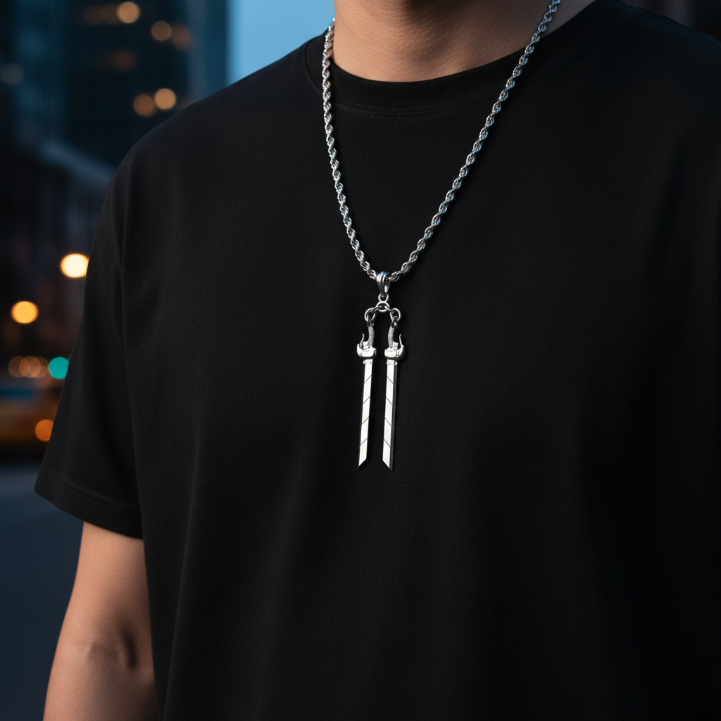Dual Blade of Ascent Pendant