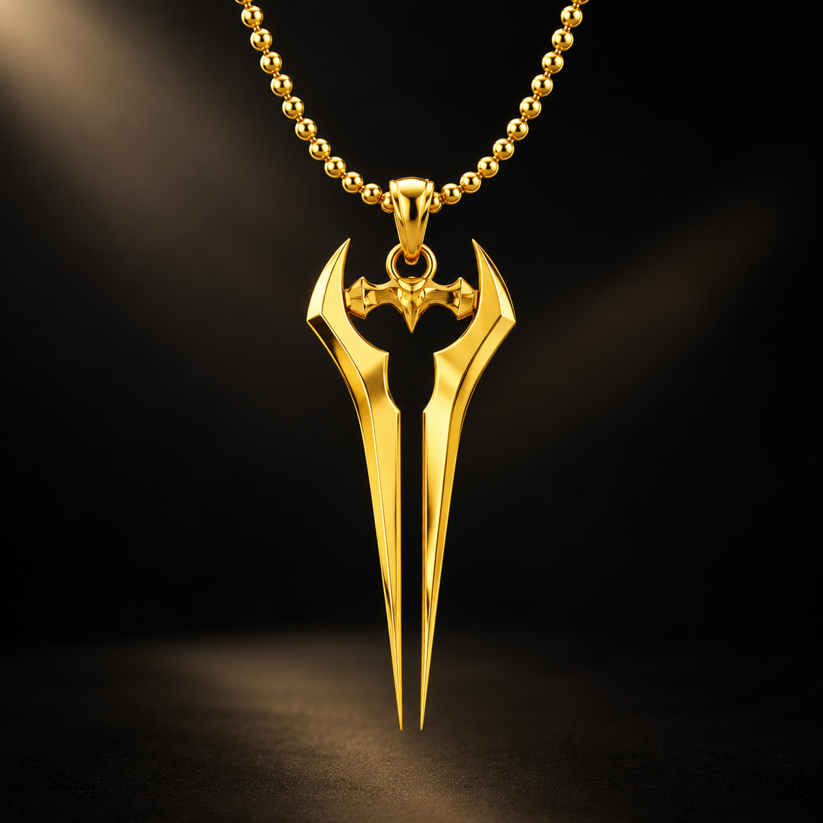 Energy Blade Pendant in 14K Gold