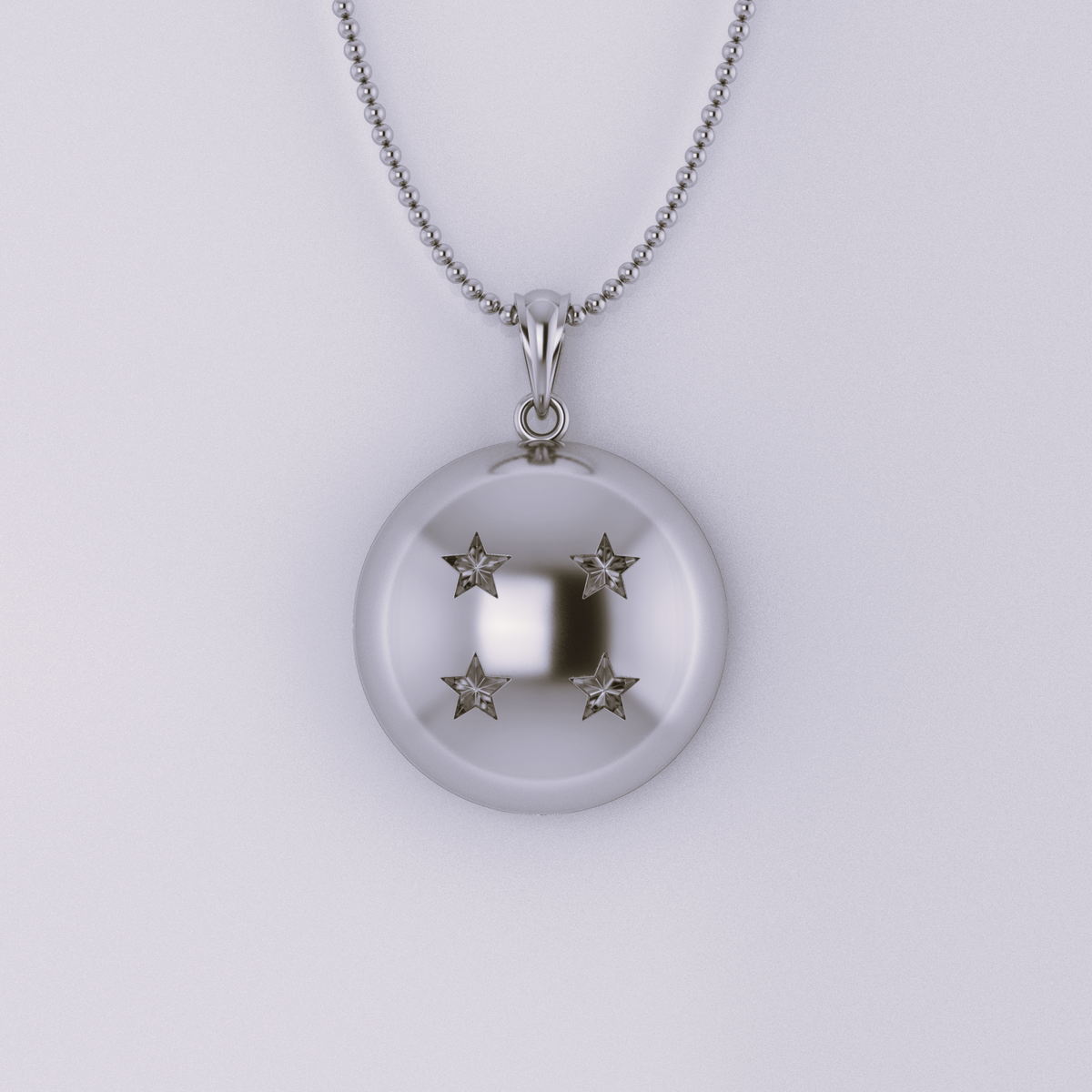 Four Star Pendant in 14K Gold