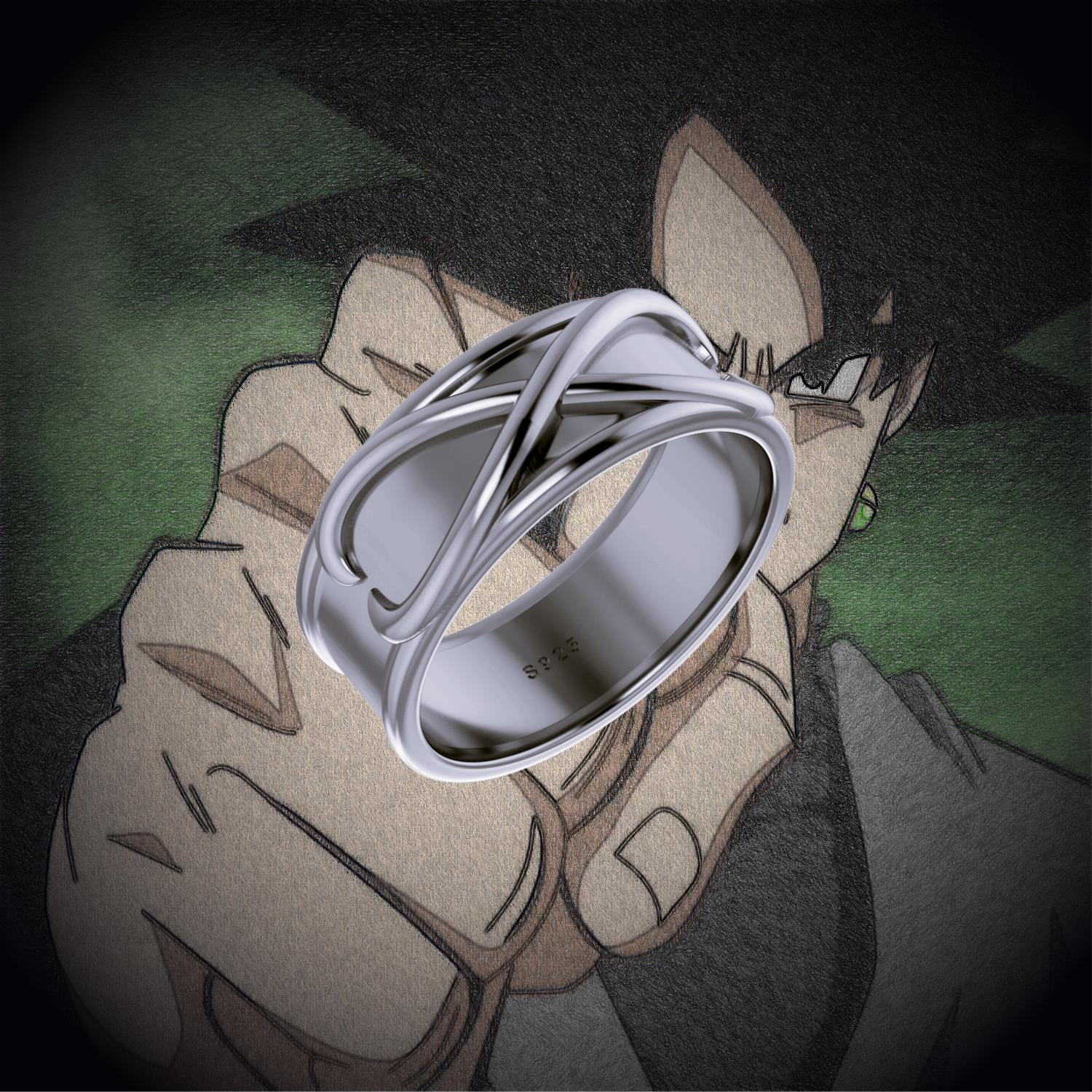 Dragon Ball Super Anello Goku Black Time Ring Goku Black Zamasu