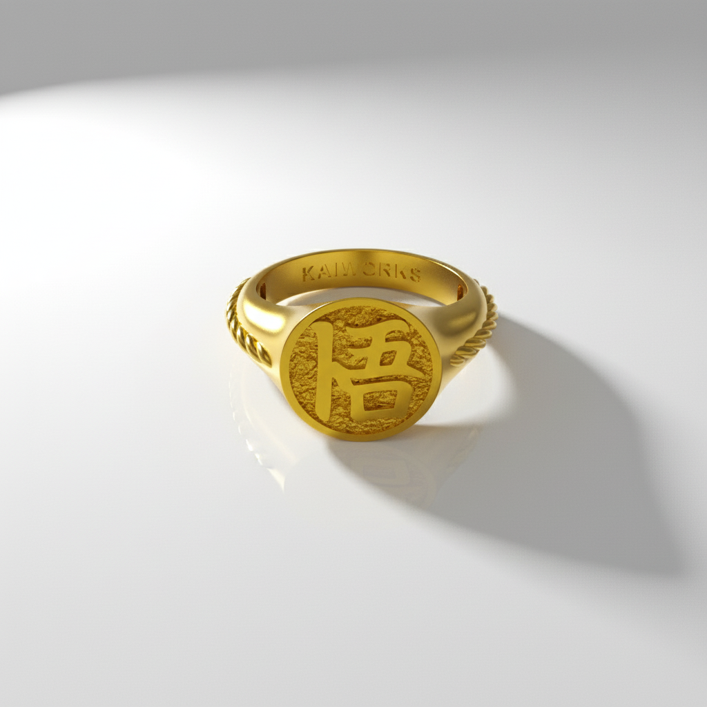 Enlightened Warrior Signet Ring