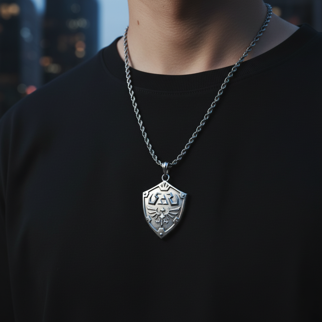Courageous Shield Pendant