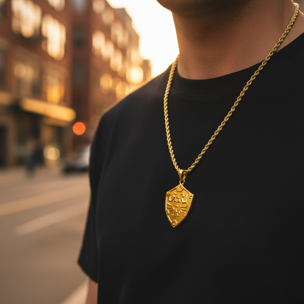 Courageous Shield Pendant
