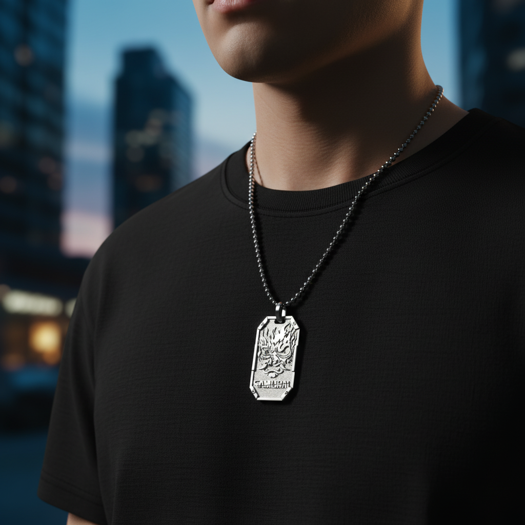 Cyberpunk Samurai Pendant