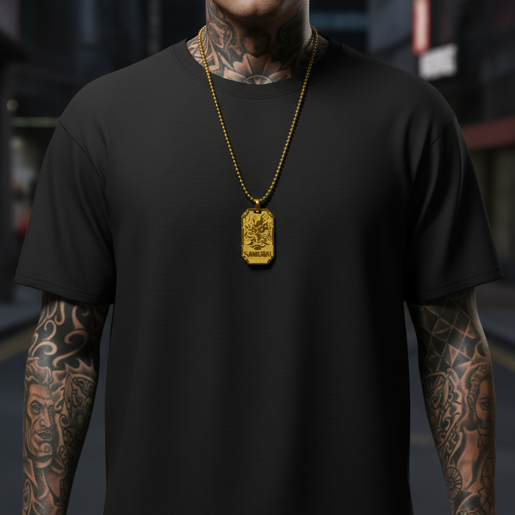Cyberpunk Samurai Pendant