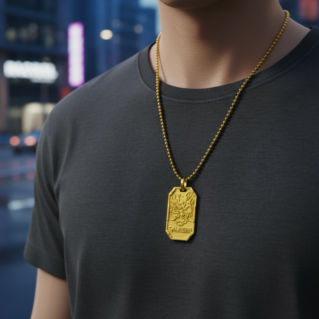 Cyberpunk Samurai Pendant