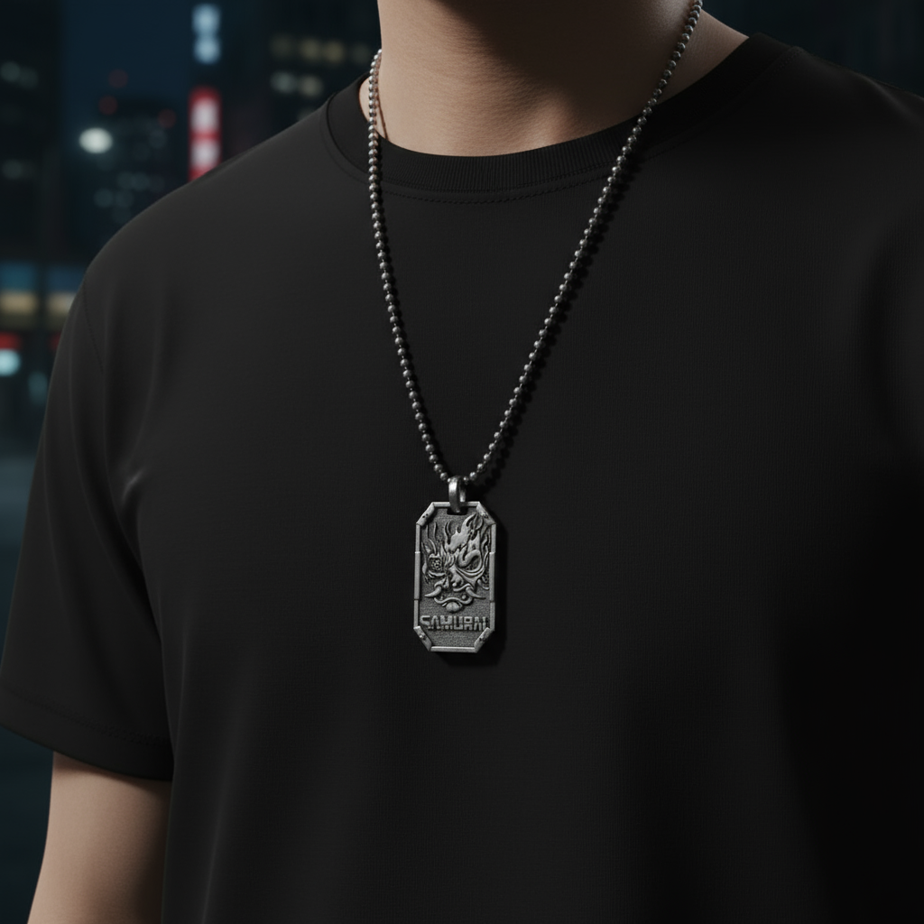 Cyberpunk Samurai Pendant
