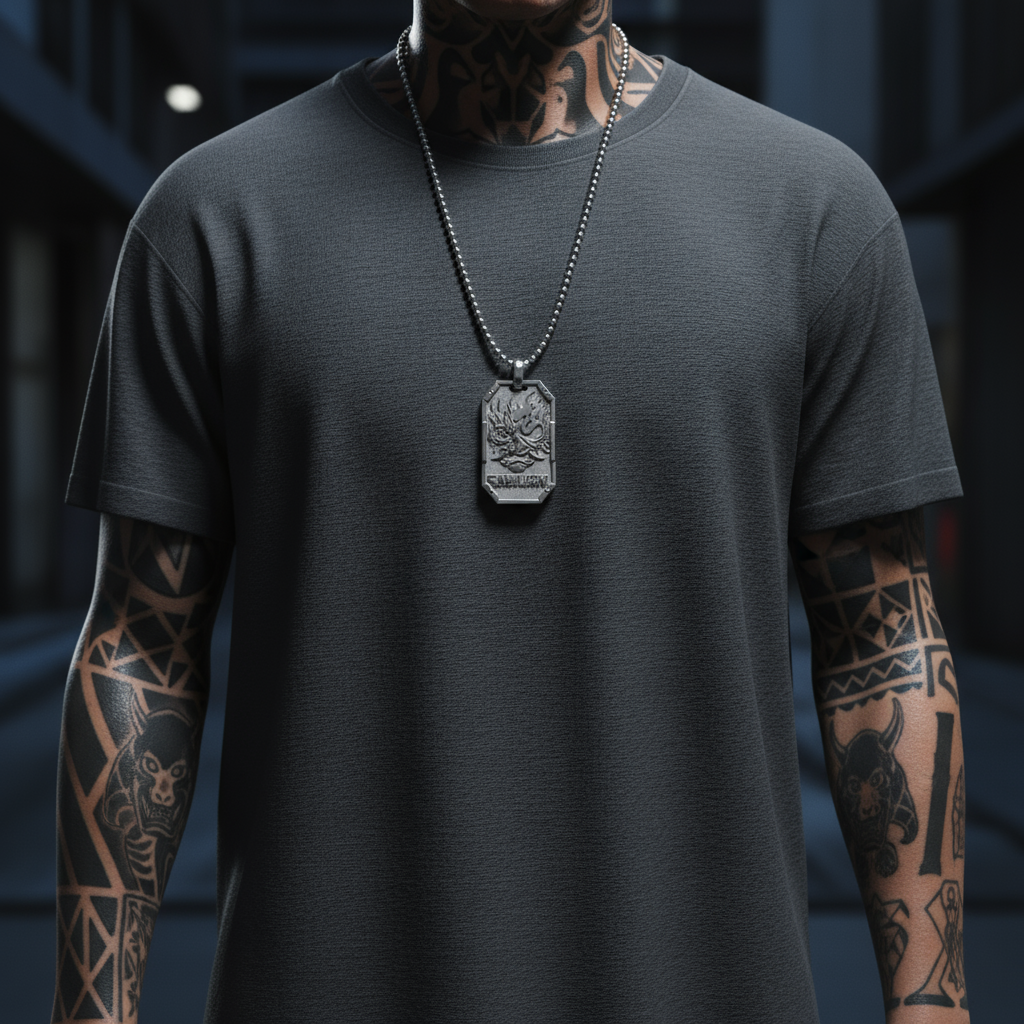 Cyberpunk Samurai Pendant