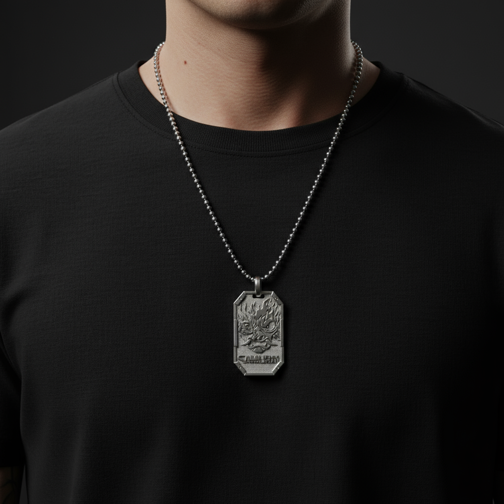 Cyberpunk Samurai Pendant