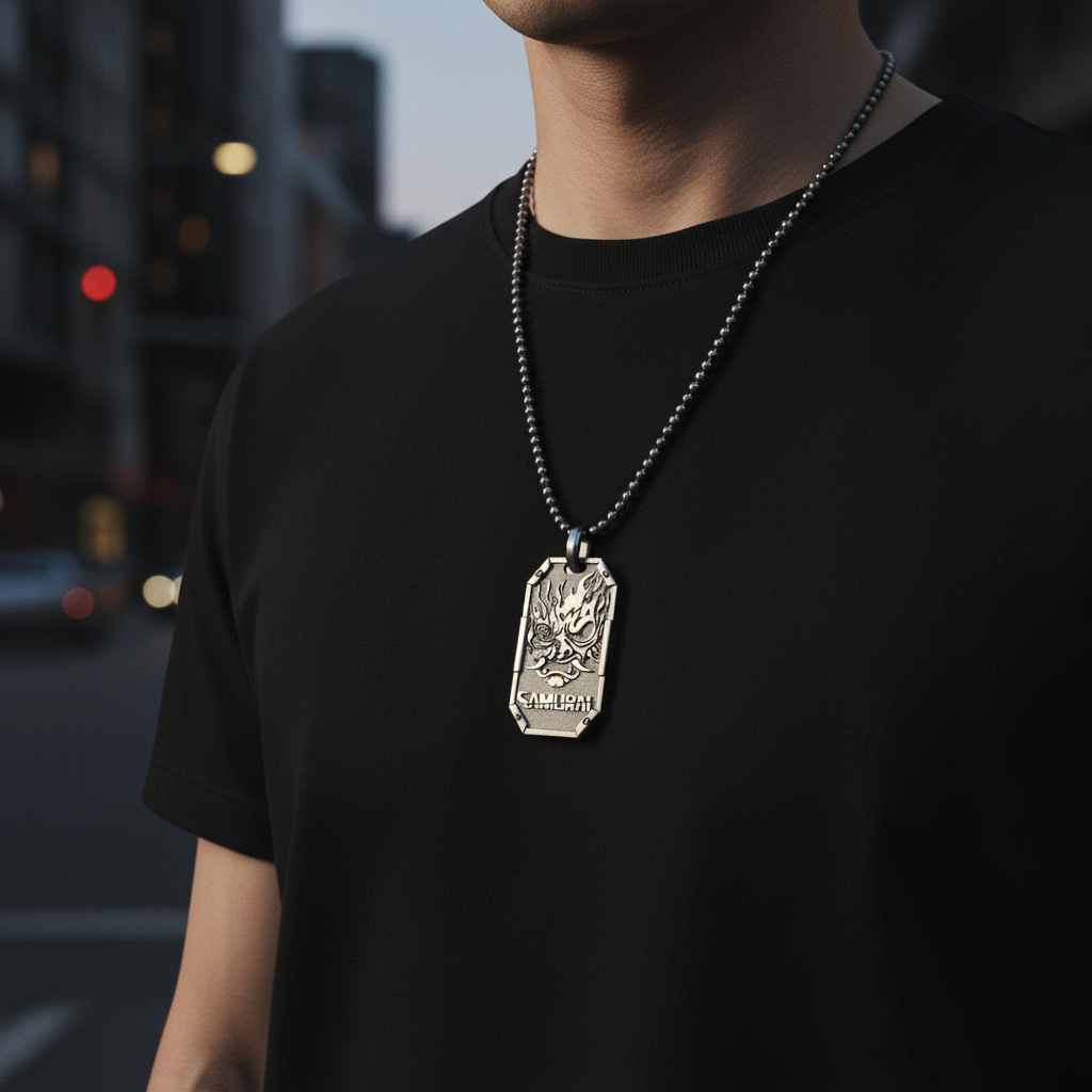 Cyberpunk Samurai Pendant