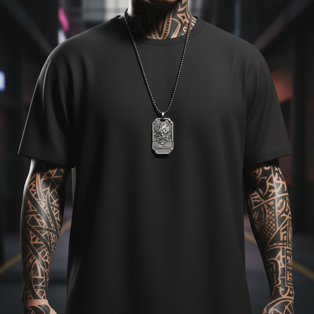 Cyberpunk Samurai Pendant