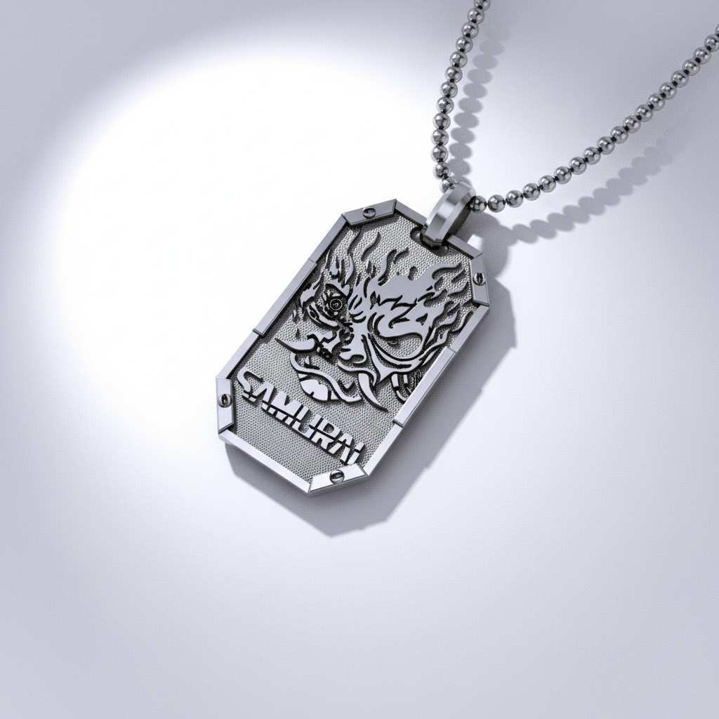 Cyberpunk Samurai Pendant