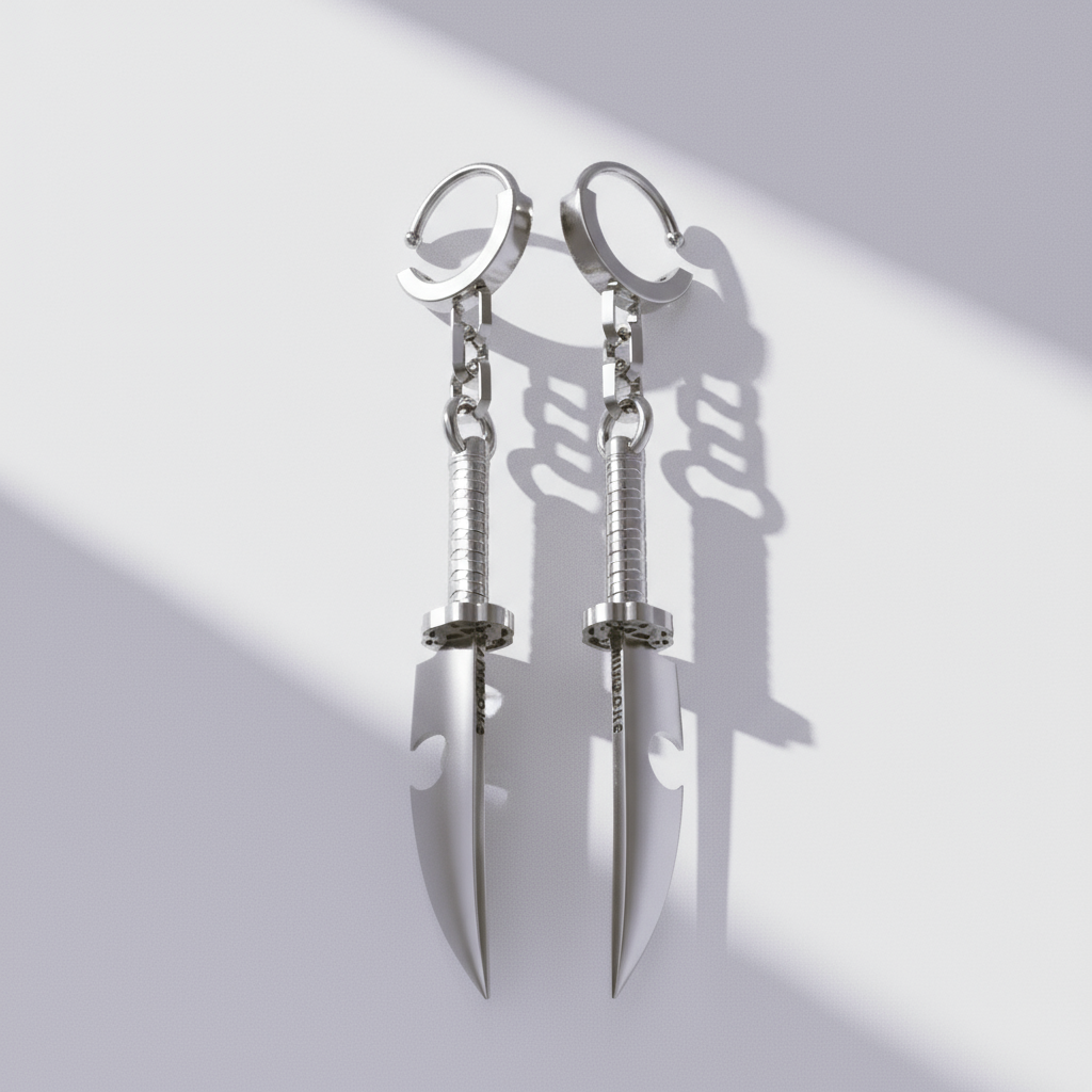 Resonance Dual Blade Earrings in 14K Gold