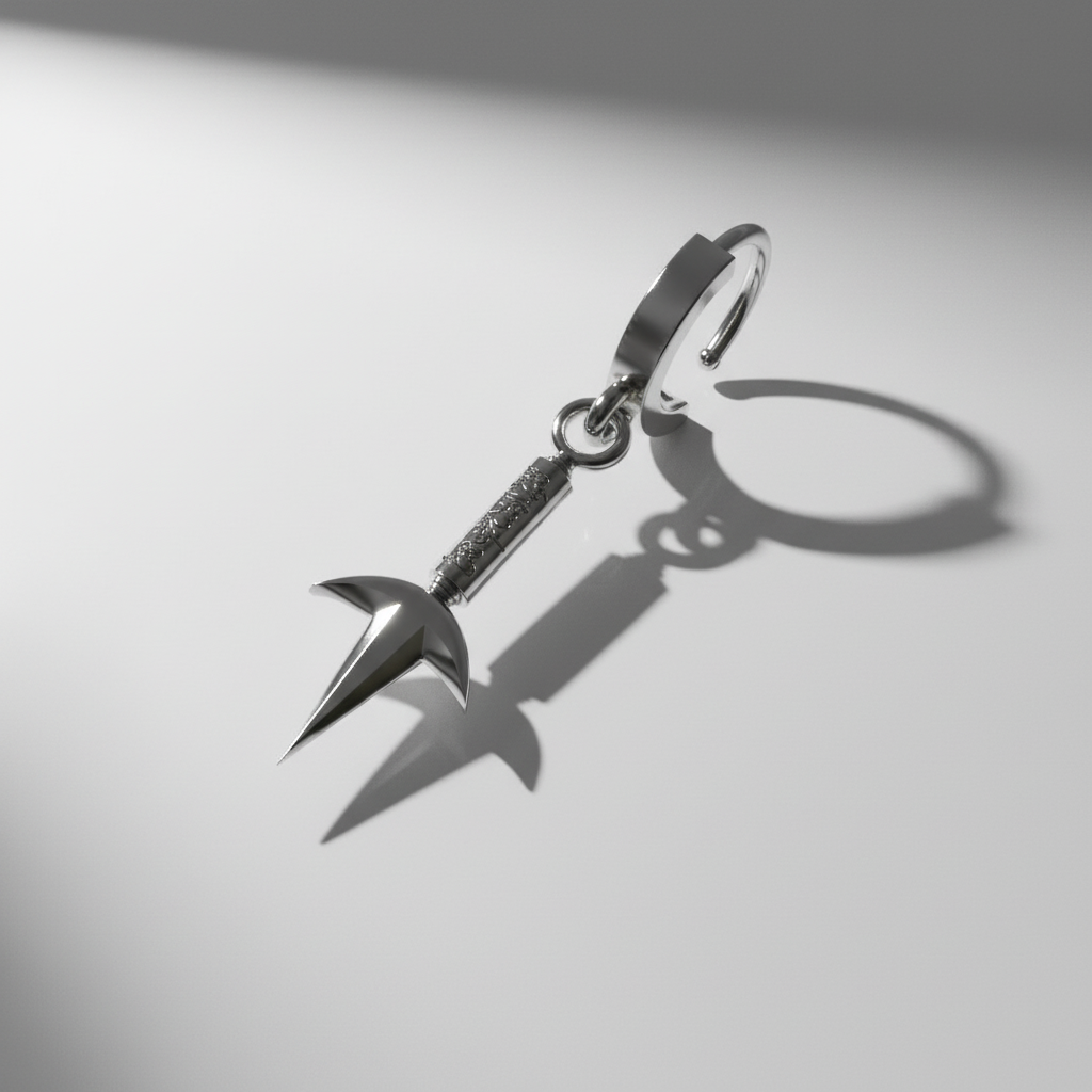 Thunder Kunai Earrings in 14K Gold