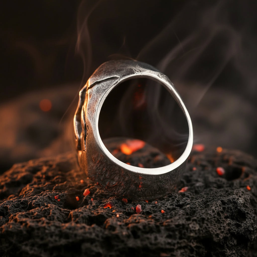 Skull Dark Steel Ring