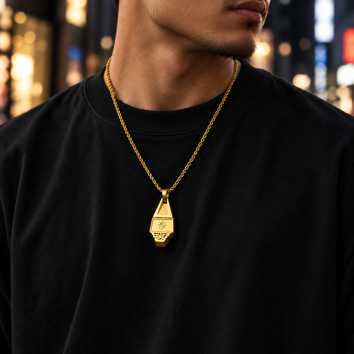 Digital-Crest Pendant – Anime Inspired