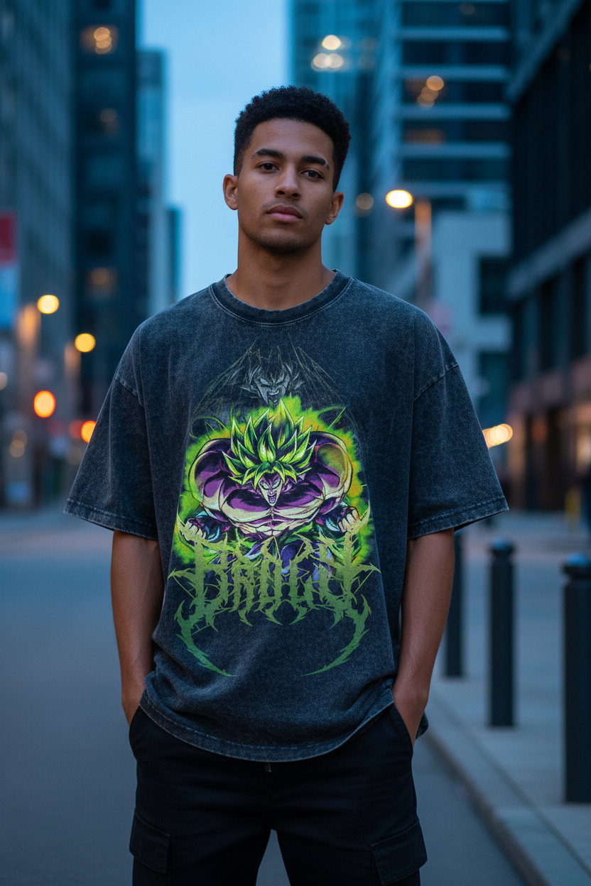 Black DBS Anime T-shirt set