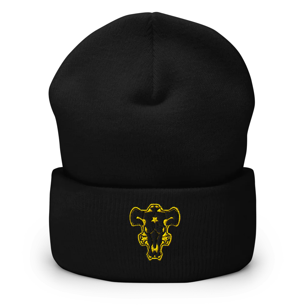 Black Bulls Cuffed Beanie – Embrace the Magic of the Black Bulls