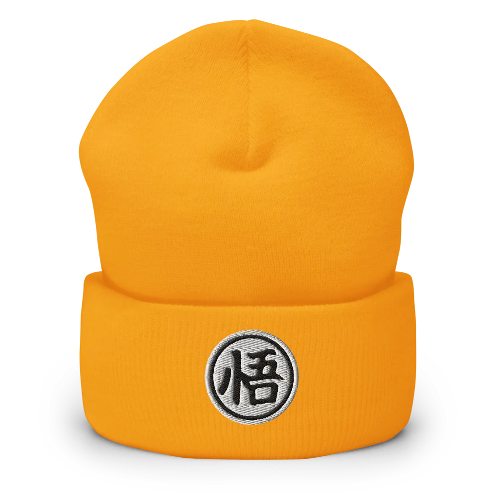 Goku-Kanji Cuffed Beanie – Embrace the Wisdom of Goku