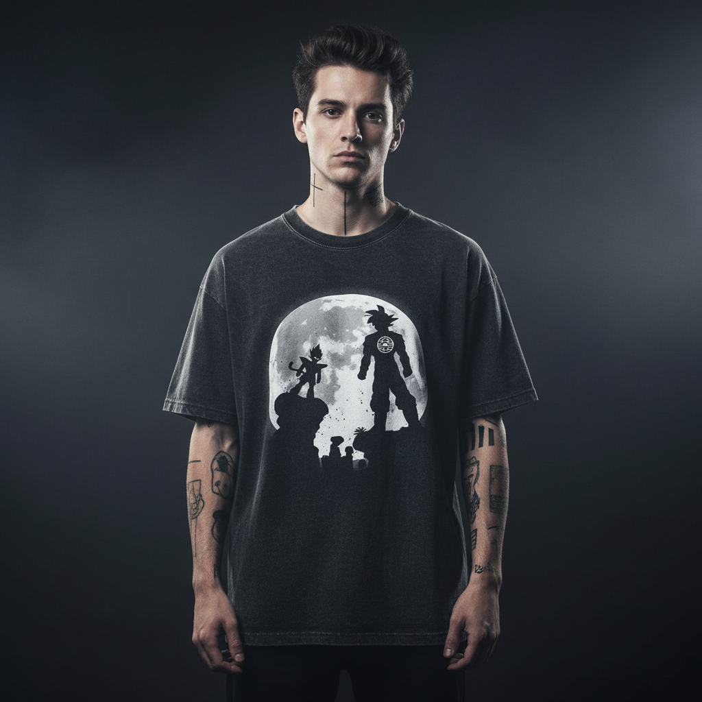 Epic Saga Vintage Anime-Inspired T-Shirt