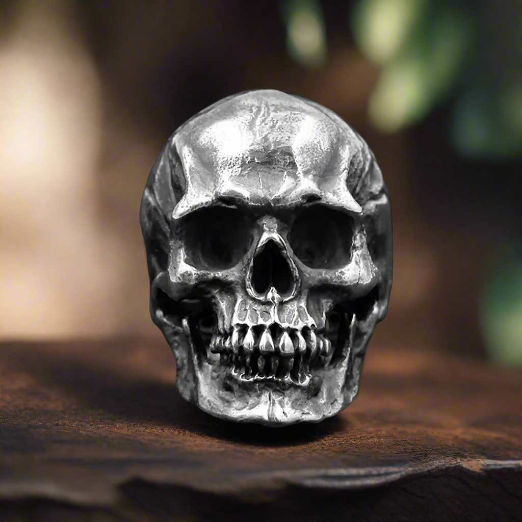 Berserk Skull Dark Steel Ring