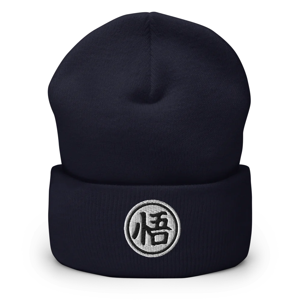 Goku-Kanji Cuffed Beanie – Embrace the Wisdom of Goku